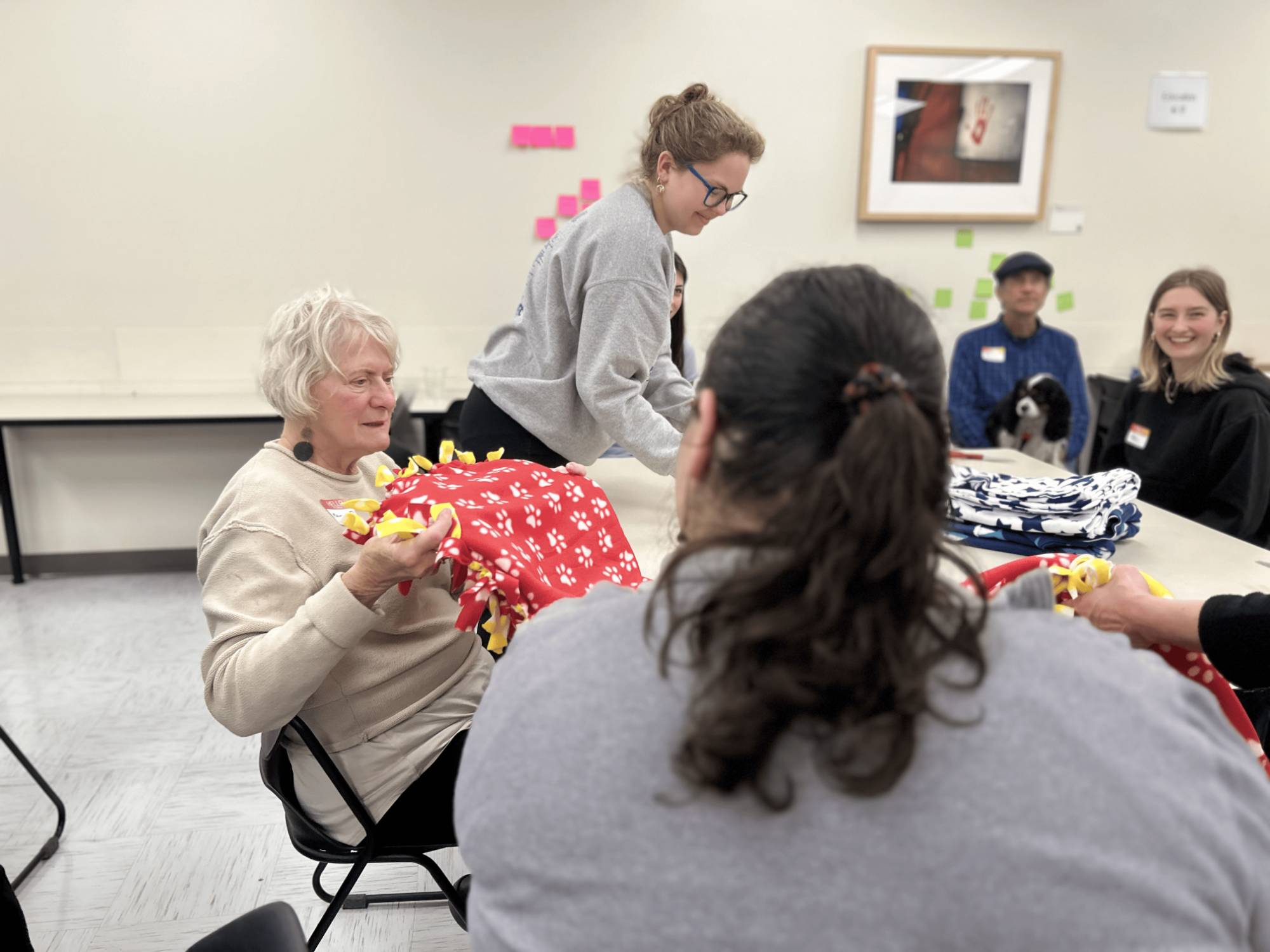 Tied Fleece Blanket Making and Story Circles